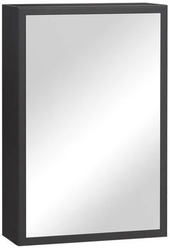 kleankin Spiegelschrank, Schwarz, Glas, 15x60x40 cm (800000767795)