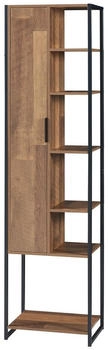 en.casa Hochschrank, Walnuss, Metall, 42.5x165x30 cm (800000717556)