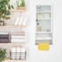 Relaxdays Medizinschrank, Mehrfarbig, Metall, Glas, 27x65x12 cm (800000533601)