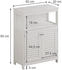 VICCO Midischrank, Weiß, Weiß, 4 Fächer, Rechteckig, 60x80x30 cm, (800000718908)