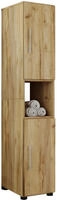 VCM Badm&ouml;bel Hochschrank Flandu Honig-Eiche H. 153 x B. 31 x T. 30 cm