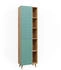 VICCO Badschrank, Mintgrün, Braun, 10 Fächer, Rechteckig, 56x193x30.6 cm (800000712137)