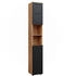 VICCO Badschrank, Anthrazit, Eiche Wotan, 6 Fächer, Quadratisch, 30x192x30 cm (800000712113)