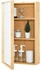 en.casa Spiegelschrank, Natur, Holz, Bambus, 2 Fächer, Rechteckig, 35x60.5x14 cm (800000625927)