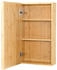 en.casa Spiegelschrank, Natur, Holz, Bambus, 2 Fächer, Rechteckig, 35x60.5x14 cm (800000625927)