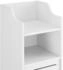 en.casa Hochschrank, Weiß, Kunststoff, 32x135x32 cm (800000503581)
