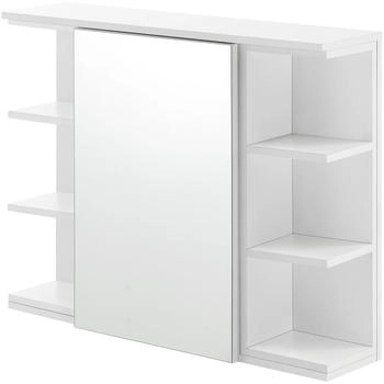 en.casa Spiegelschrank, Wei&szlig;, Rechteckig, 80x64x20 cm (800000504526)