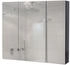 MCW Spiegelschrank, Schwarz Hochglanz, Holz, 80x70x16 cm (800000500645)