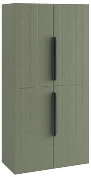 XORA Hochschrank, Pastellgrün, Metall, 76x153.6x38.8 cm, , hängend, (1977022106)