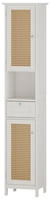 Badschrank Vicco Rosario Wei&szlig; 32 x 170 cm mit 2 T&uuml;ren und Schublade, Model...