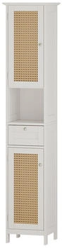 VICCO Badschrank, Wei&szlig;, Wei&szlig;, 6 F&auml;cher, 1 Schubladen, Rechteckig, 32x170x30 cm (800000712222)
