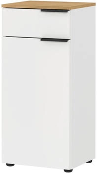 Germania Unterschrank, Wei&szlig;, Eiche, Metall, 1 F&auml;cher, 1 Schubladen, 39x85x34 cm, FSC Mix, stehend (1258002403)