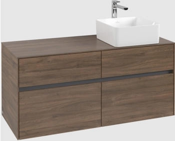 Villeroy & Boch Collaro - Waschbeckenunterschrank 1200x548x 500mm 4 Ausz&uuml;ge arizona oak (C04300VH)