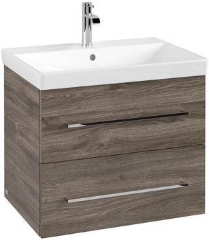 Villeroy & Boch Avento - Waschtischunterschrank 626x514x452mm 2 Ausz&uuml;ge Becken mittig stone oak (A89000RK)