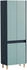 Mid.you Hochschrank Lovis H 570, Hellblau, Dunkelblau, Esche, massiv, 3 Fächer, 56.9x170.0x33.0 cm, stehend (865017412)
