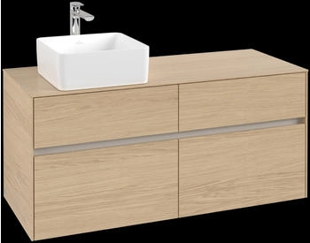 Villeroy & Boch Collaro - Waschbeckenunterschrank 1200x548x 500mm 4 Ausz&uuml;ge nordic oak (C04200VJ)