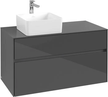 Villeroy & Boch Collaro - Waschbeckenunterschrank 1000x548x 500mm 2 Ausz&uuml;ge glossy grey (C03900FP)