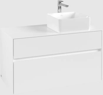 Villeroy & Boch Collaro - Waschbeckenunterschrank 1000x548x 500mm 2 Ausz&uuml;ge white matt (C04000MS)