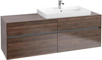 Villeroy & Boch Collaro - Waschtischunterschrank mit 4 Ausz&uuml;gen & 1 Ausschnitt rechts 1600x548x500mm arizona oak (C02700VH)