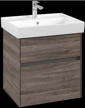 Villeroy & Boch Collaro - Waschtischunterschrank 554x546x444mm 2 Auszüge Becken mittig stone oak (C00800RK)