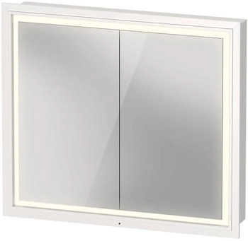 Duravit L-Cube Spiegelschrank 80 x 70 cm, 2 T&uuml;ren, Wandeinbau (LC7651018180000)