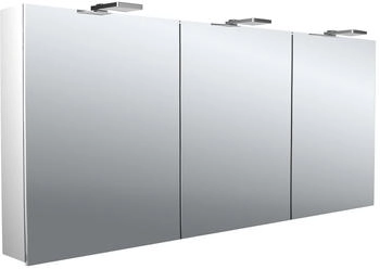 emco pure 2 Style LED-Lichtspiegelschrank 160 cm, mit LED-Aufsatzleuchte, 3 T&uuml;ren (979705307)