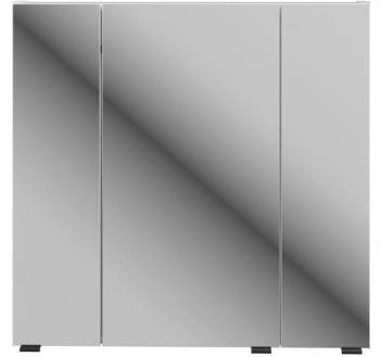 XORA Spiegelschrank Itallo, Klar, Metall, 6 Fächer, 76x70x21.6 cm (1977021504)