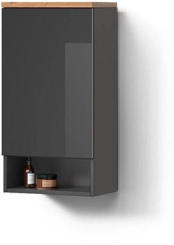 Livinity Badschrank, Anthrazit, Anthrazit, 4 Fächer, Rechteckig, 40x77.5x27 cm (800000901110)