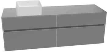 Villeroy & Boch Collaro - Waschbeckenunterschrank 1600x548x 500mm 4 Ausz&uuml;ge glossy grey (C05000FP)