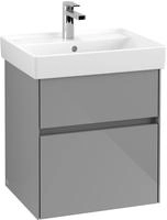 V&B Waschtischunterschrank Collaro 51x54,6x41,4cm, WT mittig, glossy grey