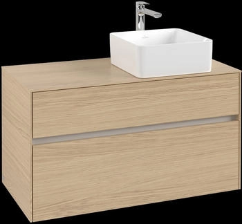 Villeroy & Boch Collaro - Waschbeckenunterschrank 1000x548x 500mm 2 Ausz&uuml;ge nordic oak (C04000VJ)