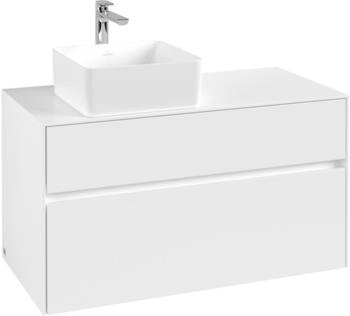 Villeroy & Boch Collaro - Waschbeckenunterschrank 1000x548x 500mm 2 Ausz&uuml;ge white matt (C03900MS)