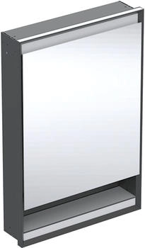 Geberit ONE Spiegelschrank mit Nische, ComfortLight, 1 T&uuml;r links, UP-Montage, 60 cm schwarz matt (505.820.00.7)
