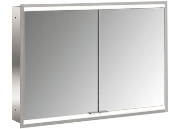 emco prime 2 Facelift LED-Lichtspiegelschrank 100 cm mit 2 T&uuml;ren, Unterputzmodell (949706355)