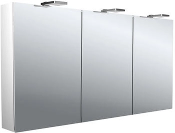 emco pure 2 Style LED-Lichtspiegelschrank 140 cm, mit LED-Aufsatzleuchte, 3 T&uuml;ren (979705306)