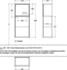 Villeroy & Boch Finion Seitenschrank G500 418 x 936 x 270mm, mit Wandbeleuchtung midnight blue Matt Lacquer (G500HGHG)