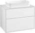Villeroy & Boch Finion Waschtischunterschrank F63100GF 80x60,3x50,1mm, Glass White Matt, Glossy white lacquer