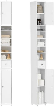 SoBuy Hochschrank, Wei&szlig;, 20x180x20 cm (800000495498)