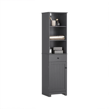 SoBuy Hochschrank, Grau, 40x161x35 cm (800000495473)