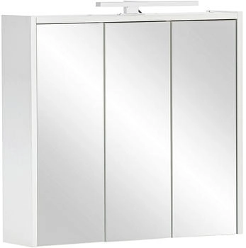 Stylife Spiegelschrank Palermo, Wei&szlig;, 6 F&auml;cher, 65x62.7x16 cm (865015307)