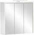 Stylife Spiegelschrank Palermo, Weiß, 6 Fächer, 65x62.7x16 cm (865015307)