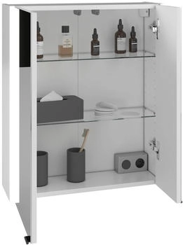 XORA Spiegelschrank Itallo, Metall, 2 Fächer, 60x70x21.6 cm (1977021503)
