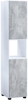 Mid.you Hochschrank VCM Flandu, Grau, 2 F&auml;cher, 31x160x30 cm, stehend (657014215)