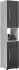 Mid.you Hochschrank VCM Flandu, Grau, 2 Fächer, 31x160x30 cm, stehend (657014215)