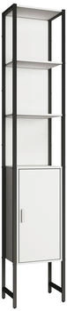Mid.you Hochschrank, Weiß, Metall, 4 Fächer, 33x185x30 cm, stehend, freistehend (657044205)