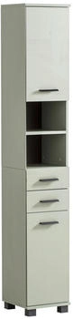 Stylife Hochschrank Palermo, Pastellgrün, Metall, 2 Fächer, 2 Schubladen, einzeln stellbar, 30.3x181x32.6 cm, stehend (865015320)