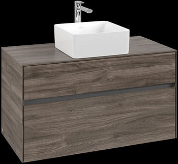 Villeroy & Boch Collaro - Waschtischunterschrank 1000x548x500mm 2 Auszüge Becken mittig stone oak (C03800RK)