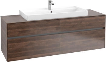 Villeroy & Boch Collaro - Waschtischunterschrank mit 4 Ausz&uuml;gen & 1 Ausschnitt mittig 1600x548x500mm arizona oak (C03100VH)