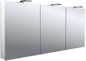 emco flat 2 Style LED-Lichtspiegelschrank 160 cm, mit LED-Aufsatzleuchte, 3 T&uuml;ren (979706307)