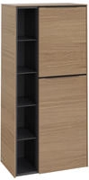 Villeroy & Boch Subway 3.0 Mittelschrank 57,4 x 120 cm mit 1 offenen Fach und 2